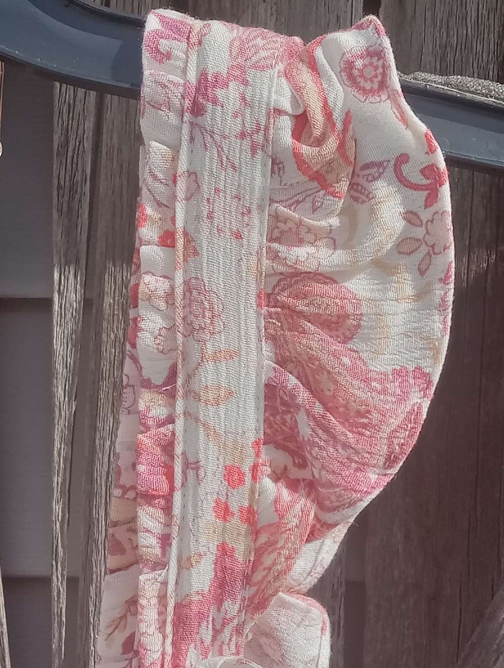 NWOT Maurices Paisley Smocked Mini Dress, Pink/White Combo, L - Picture 3 of 7